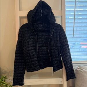 Giorgio Armani Black Quilted Puffer Jacket